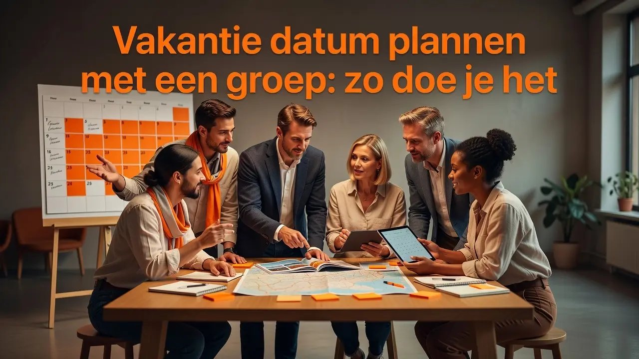 Vakantie datum plannen met een groep